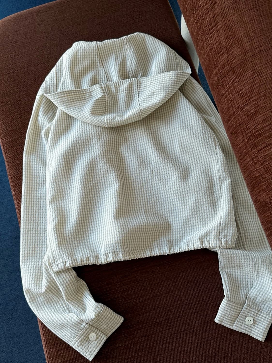 Design volume fabric zip easy parka 상품이미지5