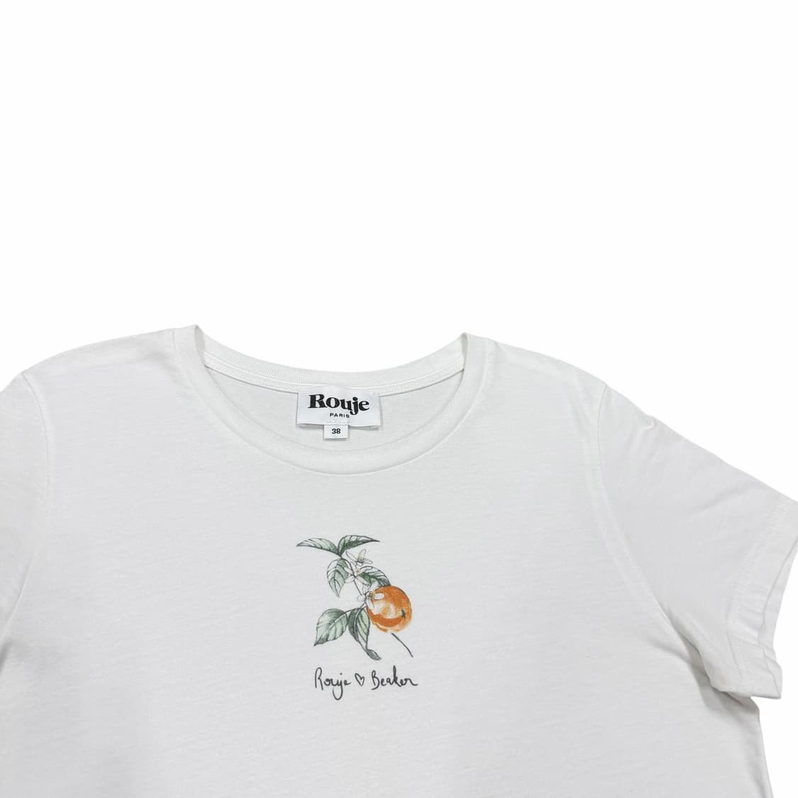 ROUJE 루즈 여성 반팔티 화이트 38 상품이미지2