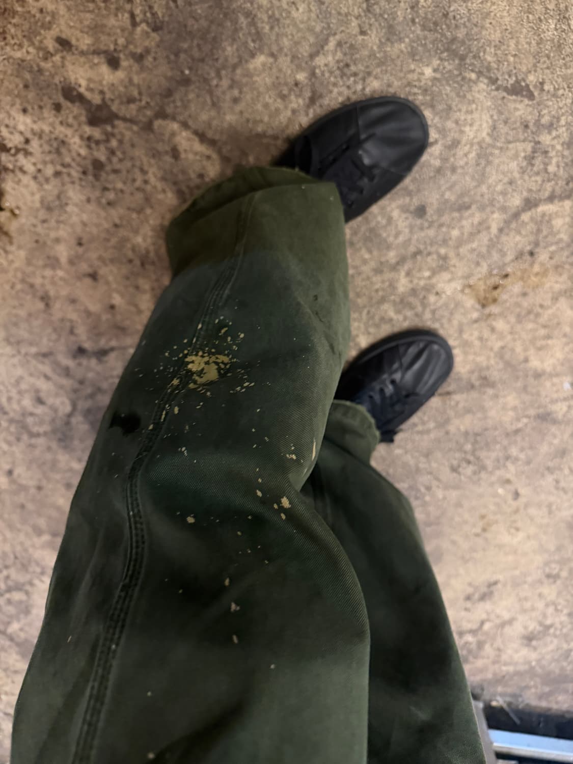 a.ta cut off carpenter pants moss 상품이미지2