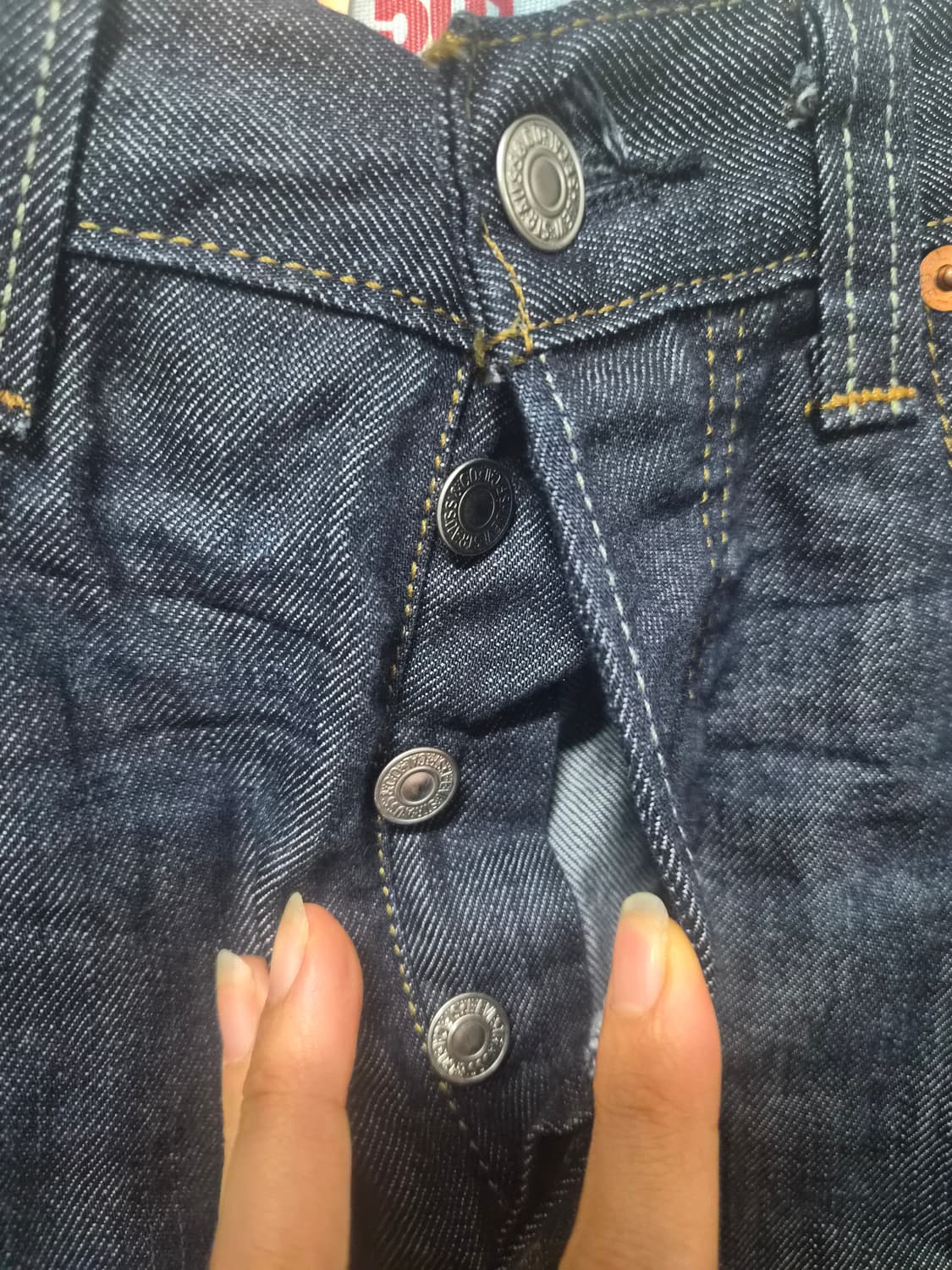 리바이스 501청바지 데님 진청 상품이미지2