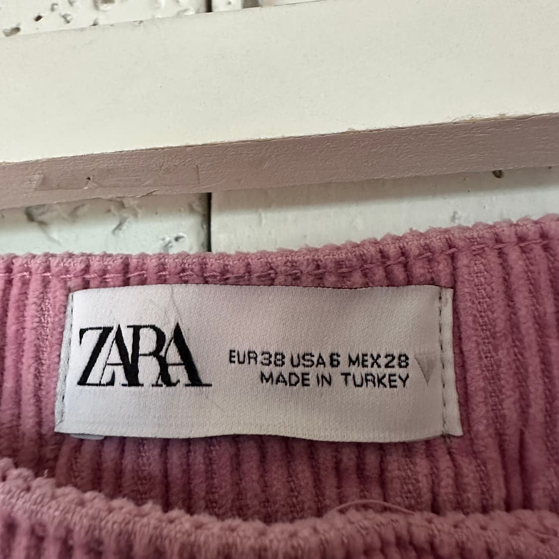 우먼25 자라 코듀로이 와이드 팬츠 상품이미지3