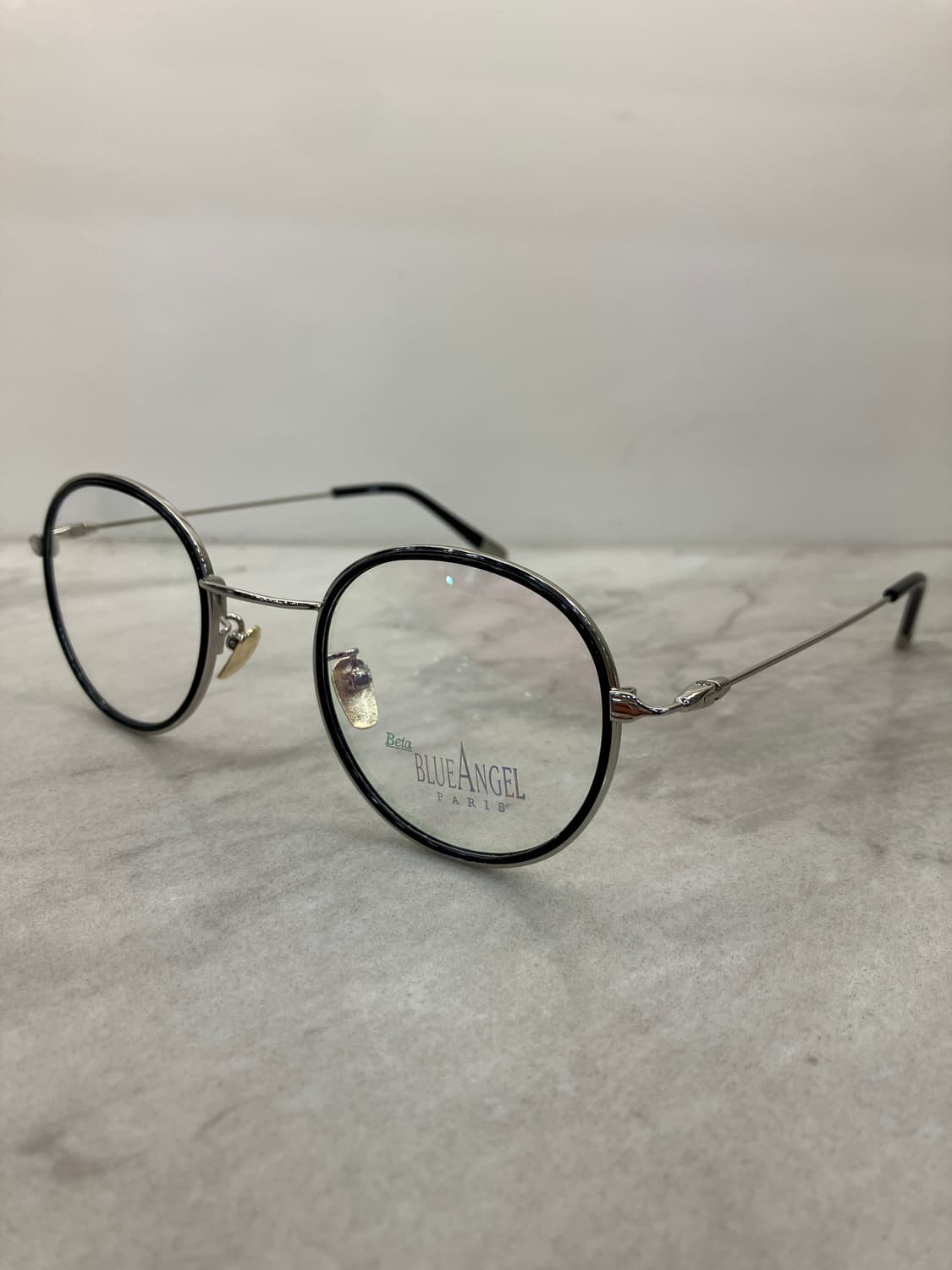 블루엔젤 Blueangel 실버 블랙 솔텍스 라운드 메탈테 안경 상품이미지8