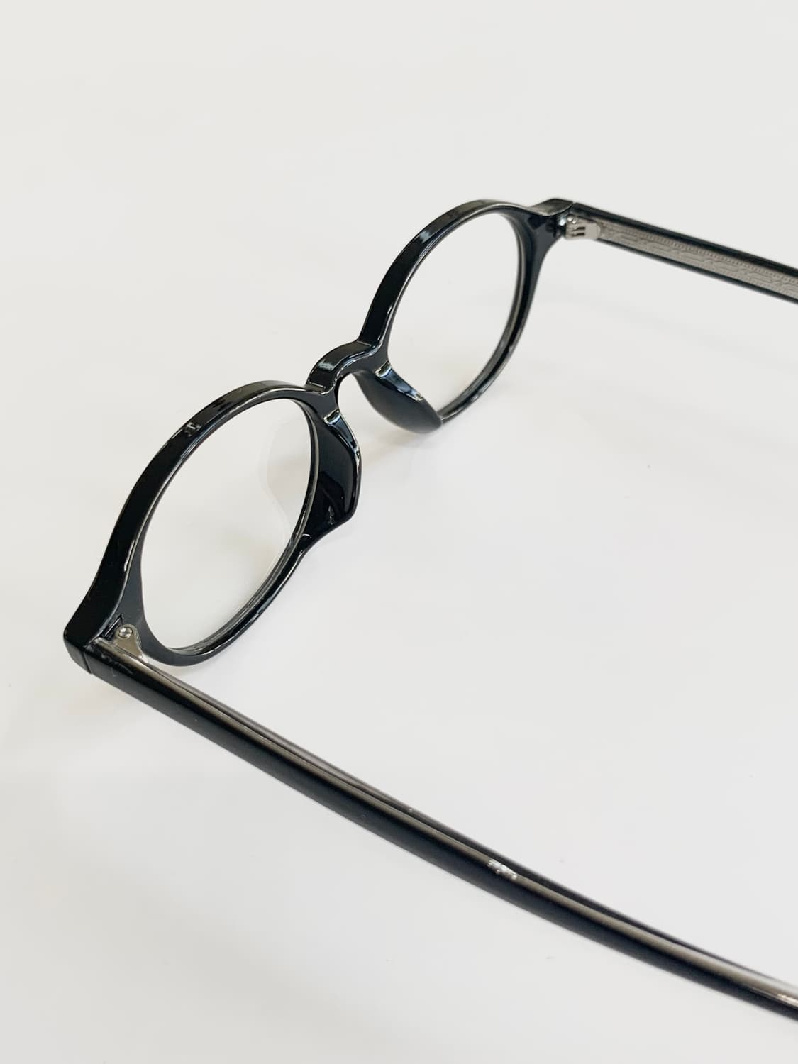빈티지 타원형 레트로안구 뿔테 블랙  330 상품이미지5