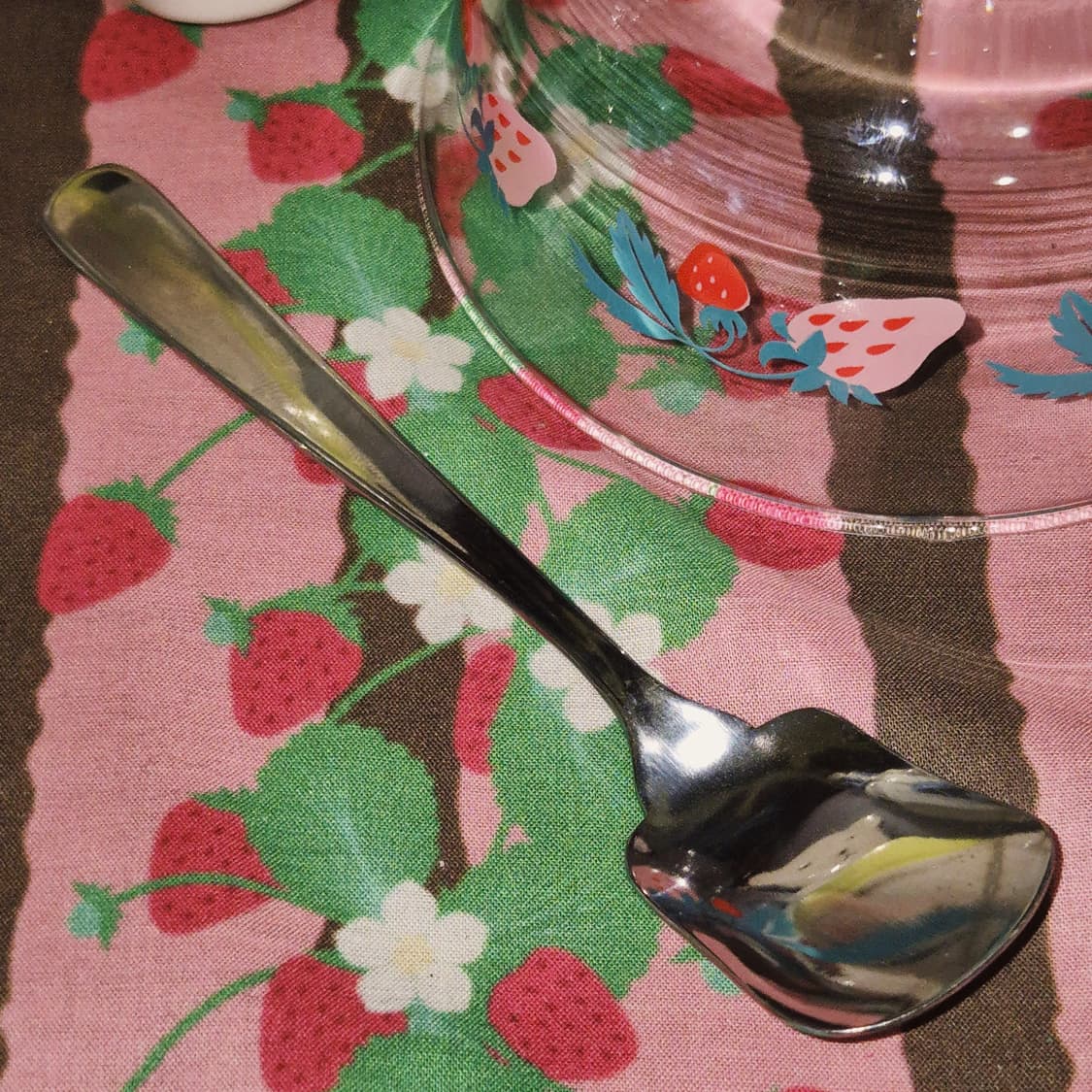 80s 일본 호야 키치 딸기 디저트 스푼 1세트 상품이미지9