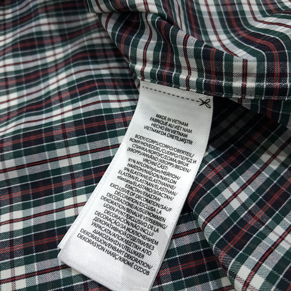 CL675 XLT 폴로 모던 블랙워치 타탄체크 QR 셔츠 남방 상품이미지7