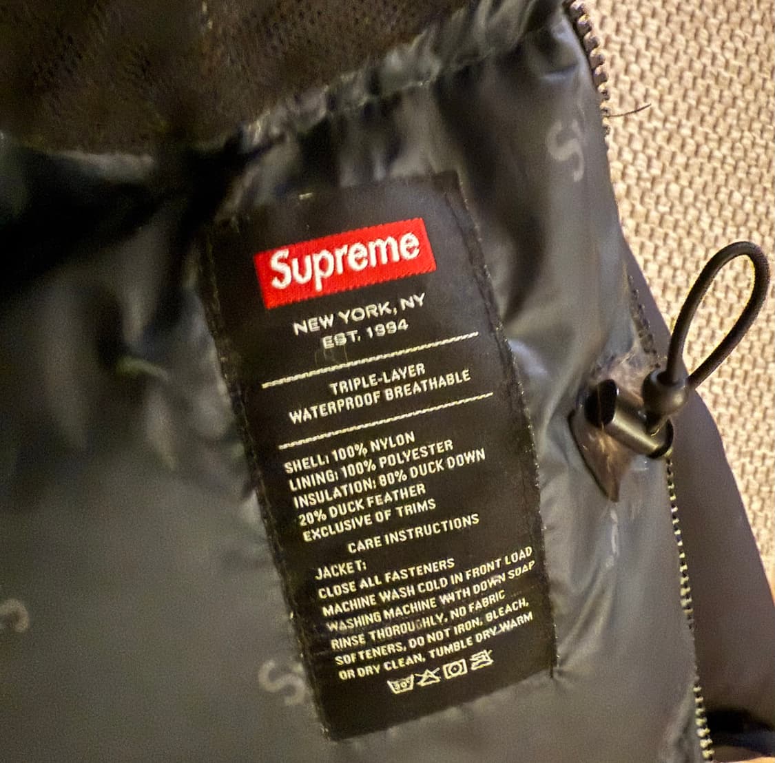 슈프림 supreme  19FW 700fil 고어텍스 다운파카 상품이미지6