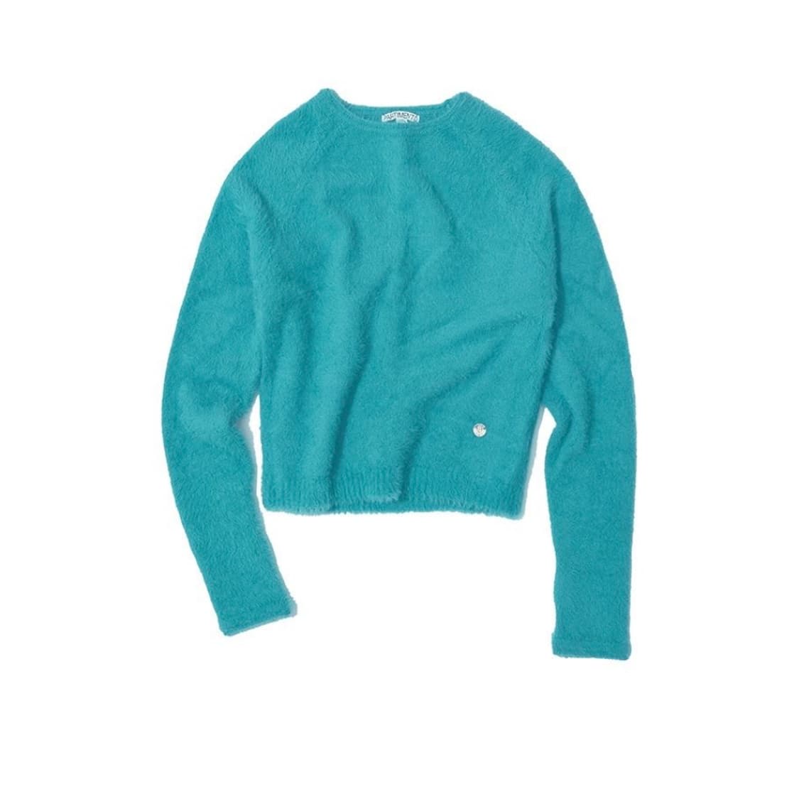 파르티멘토 우먼 헤어리 니트 크루넥 틸 블루 상품이미지2