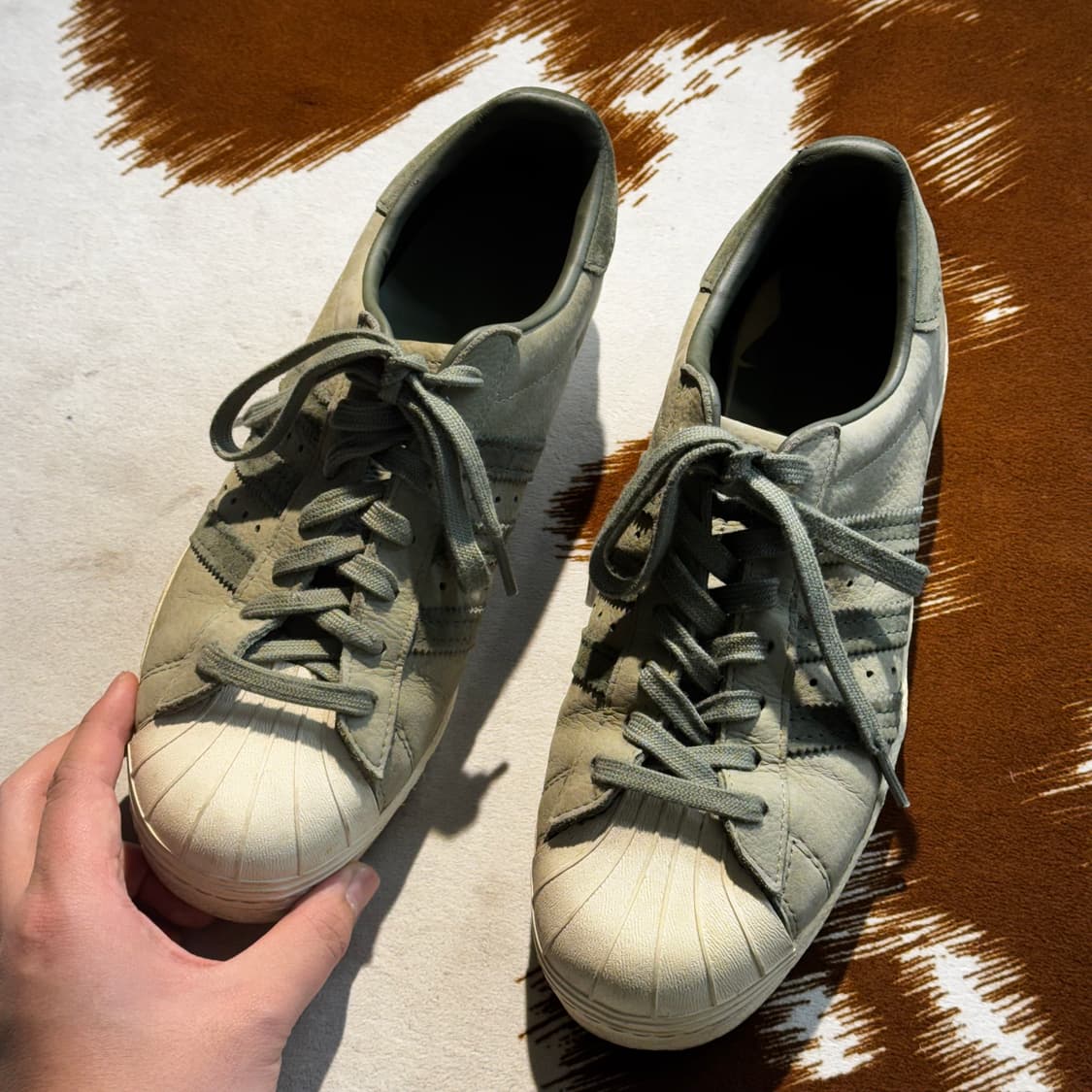아디다스 슈퍼스타 80s 카키 (260) 레어 상품이미지6