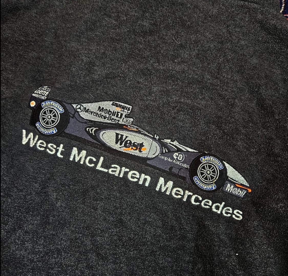 맥라렌 메르세데스 포뮬러 F1 TEAM 빽로고 자수 플리스 자켓 상품이미지5