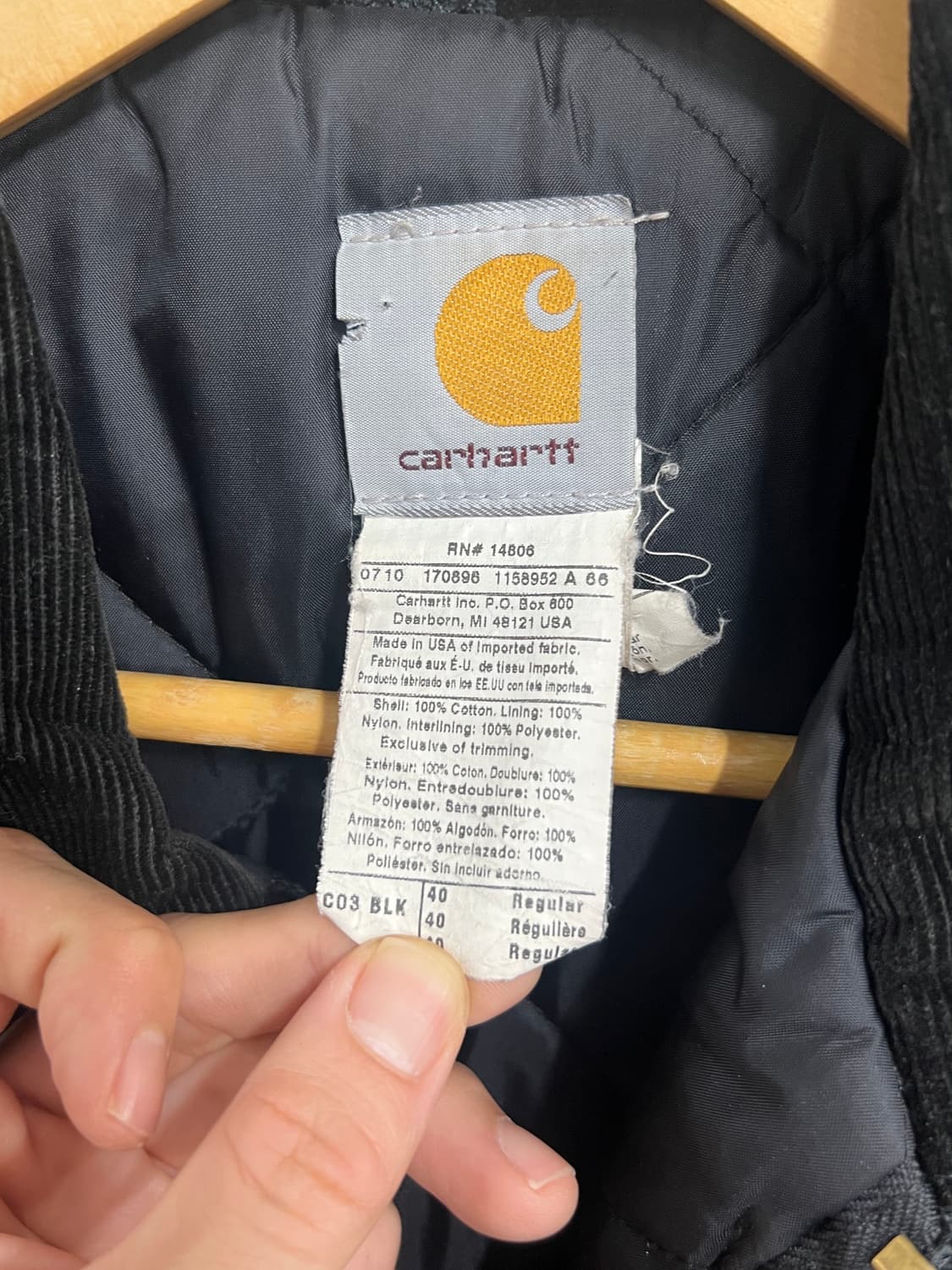 Carhartt USA 칼하트 C03 레귤러 워크 자켓 상품이미지7