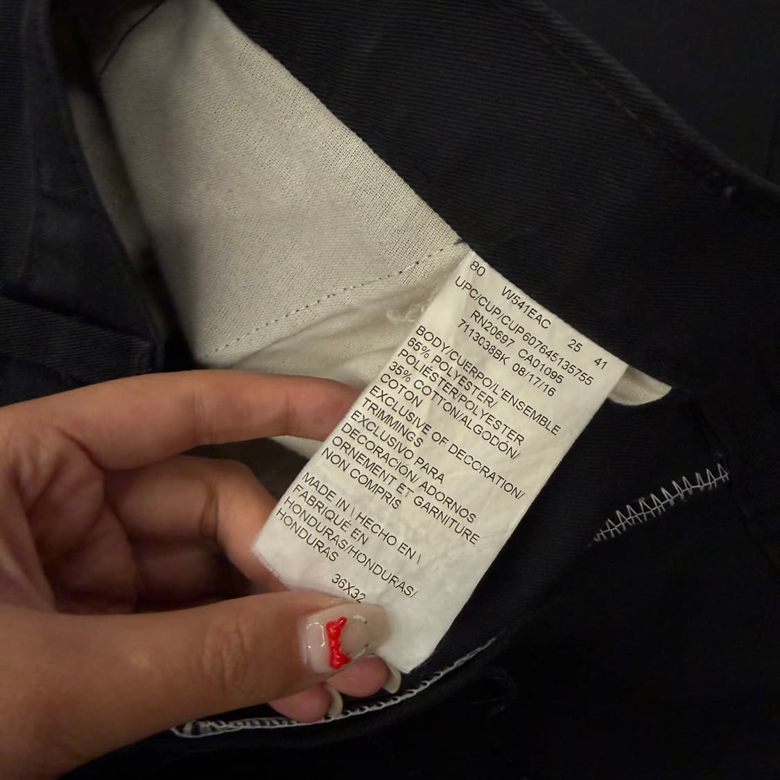 [ 정품/36X32 ] 디키즈 블랙 카고 팬츠 상품이미지6