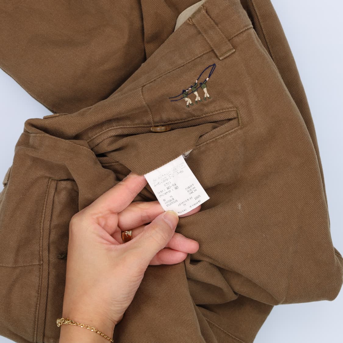 [80-94] 헨리코튼 면바지 와이드팬츠 0102H2 상품이미지4