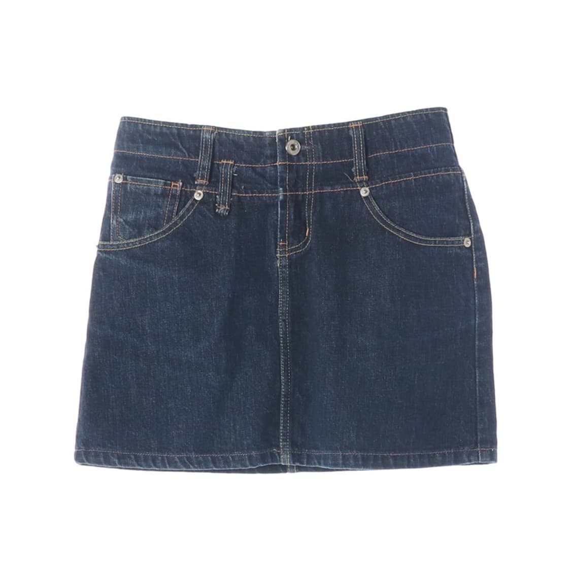 ASK 빈티지 디테일 진청 데님 미니스커트 26 상품이미지1