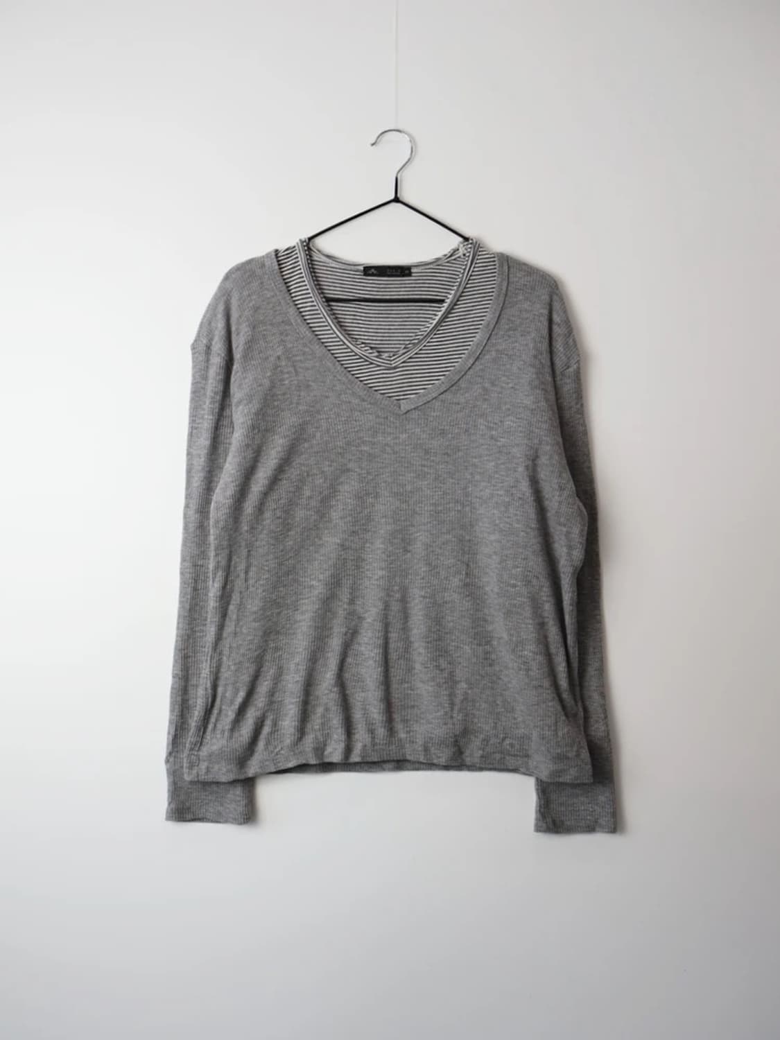 Mens Melrose Double Layer V Neck Knit 상품이미지3
