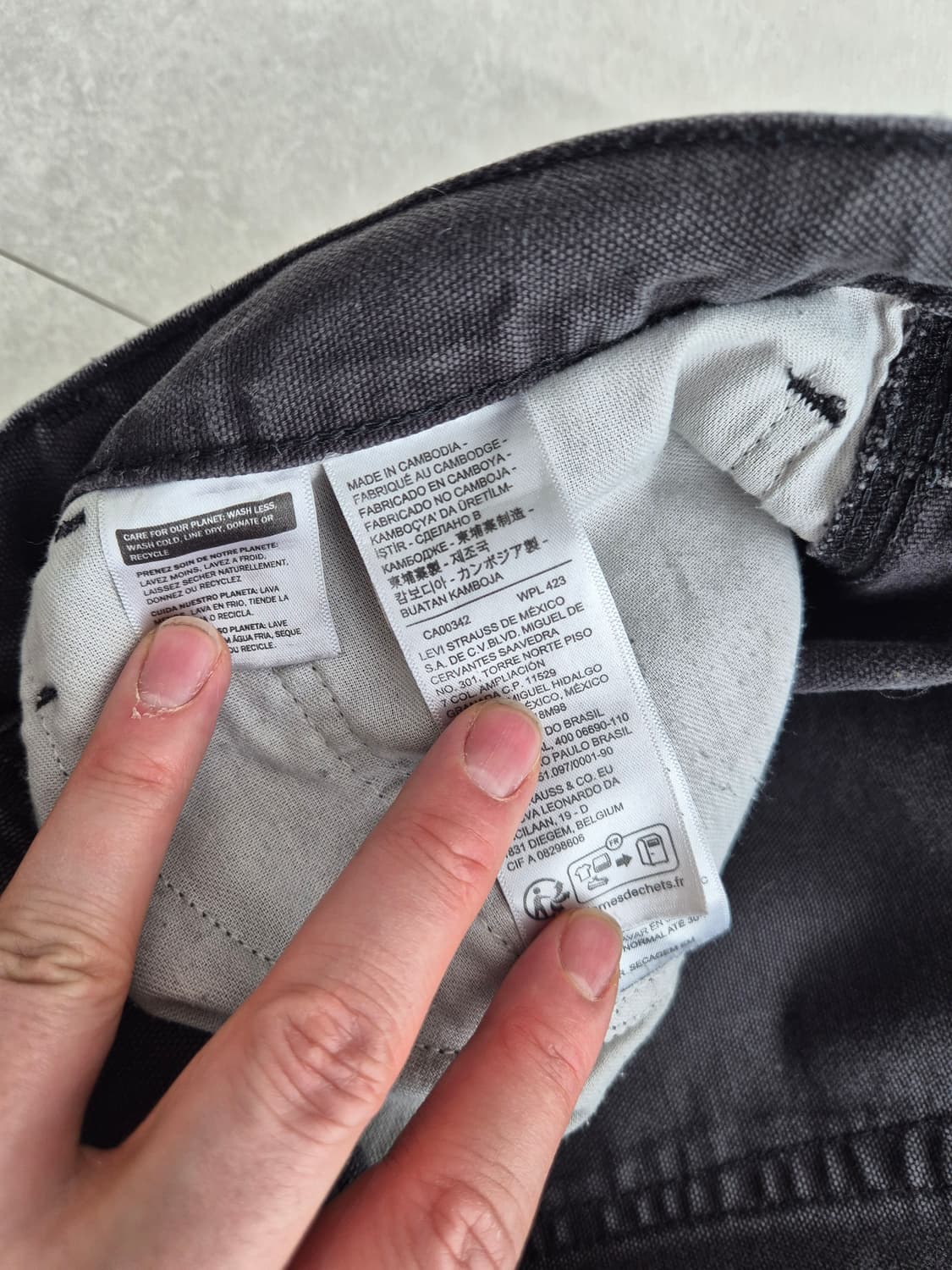 리바이스 카펜터 워크팬츠 다크그레이 34 상품이미지4