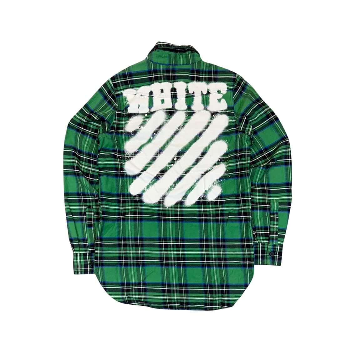 오프화이트 스프레이 플란넬 셔츠 made in ITALY (S)   상품이미지1