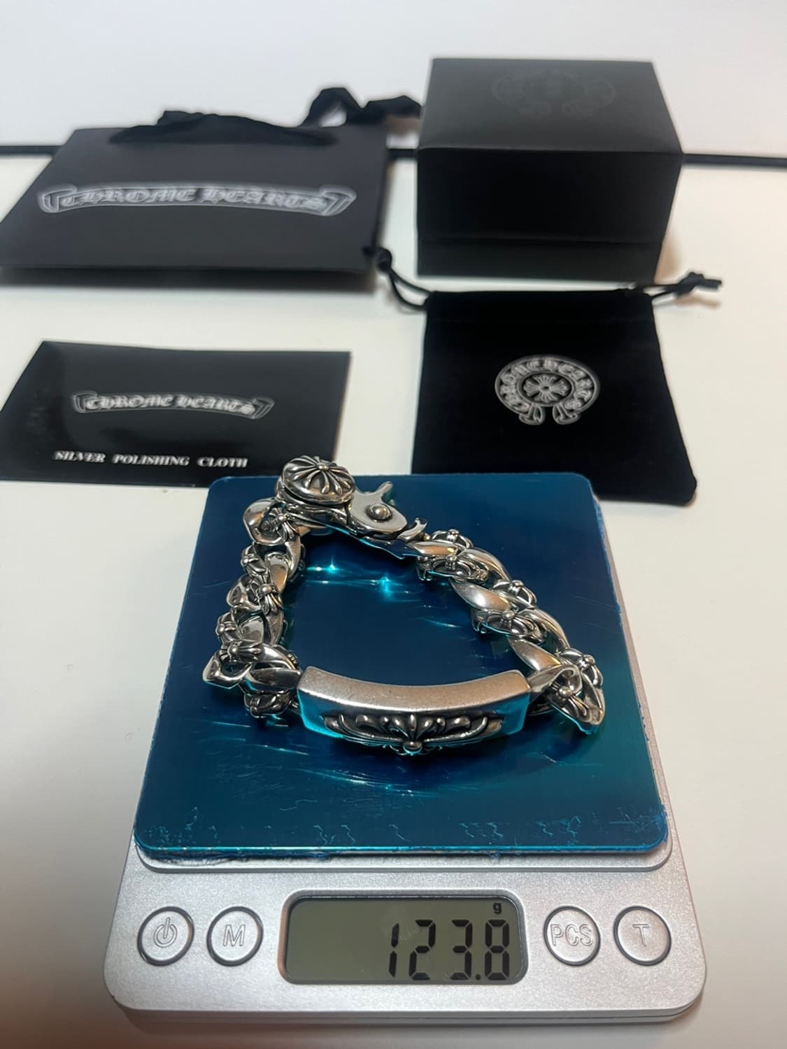 크롬 플로랄 팬시 팔찌 상품이미지6