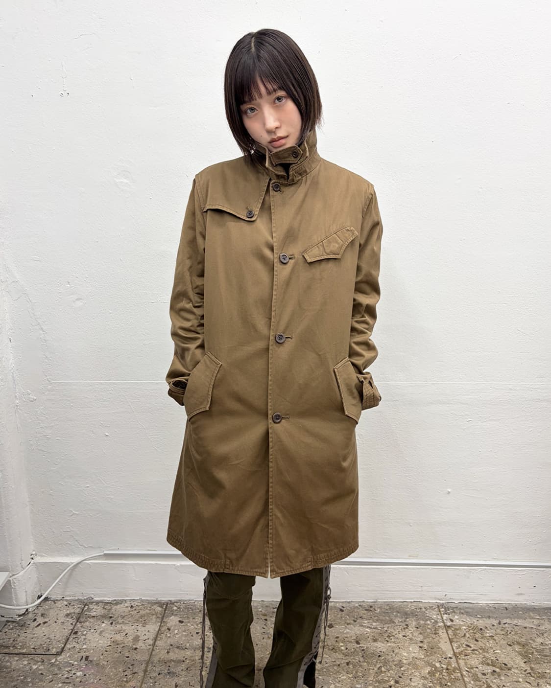 빈티지 밀리터리 코트 상품이미지1