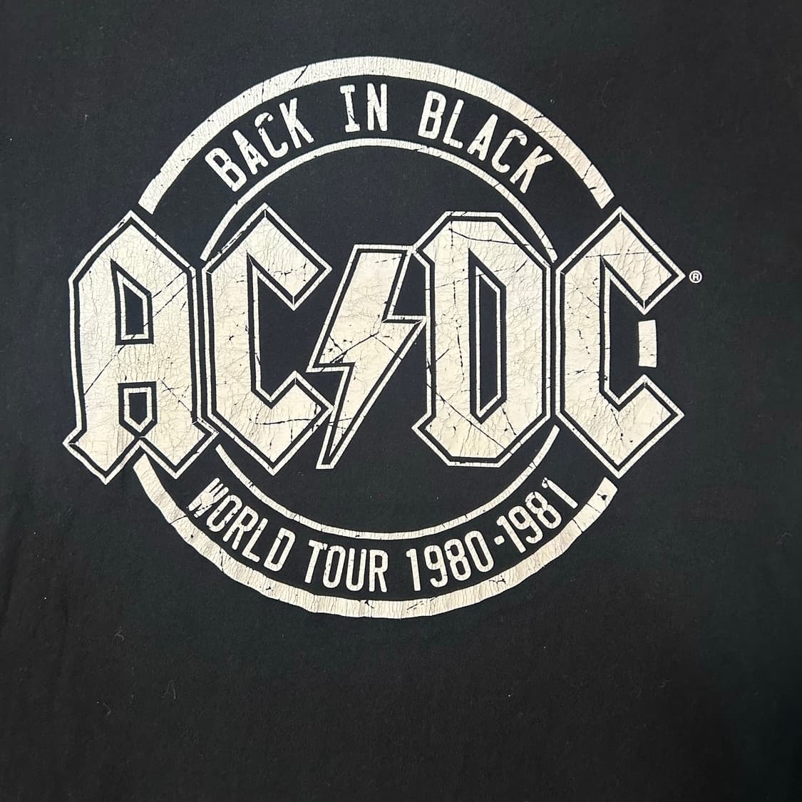 [L] ACDC Back in Black 오피셜 밴드티 반팔  상품이미지2