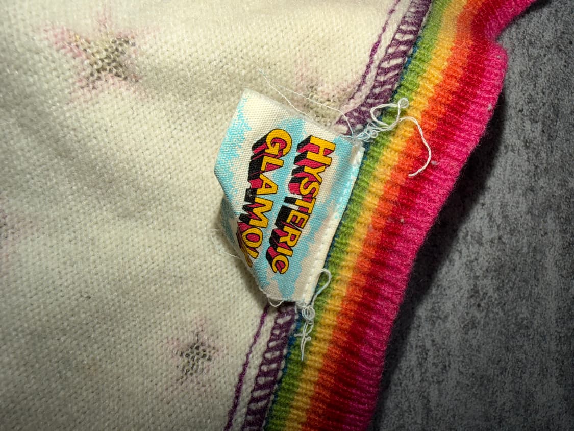 90’sHysteric Glamor RainbowRib Star Knit 상품이미지2