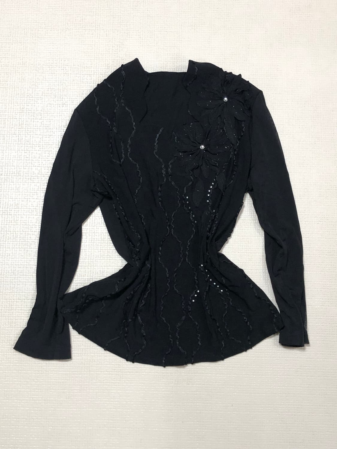 빈티지 블랙 오리엔탈 탑 상품이미지6