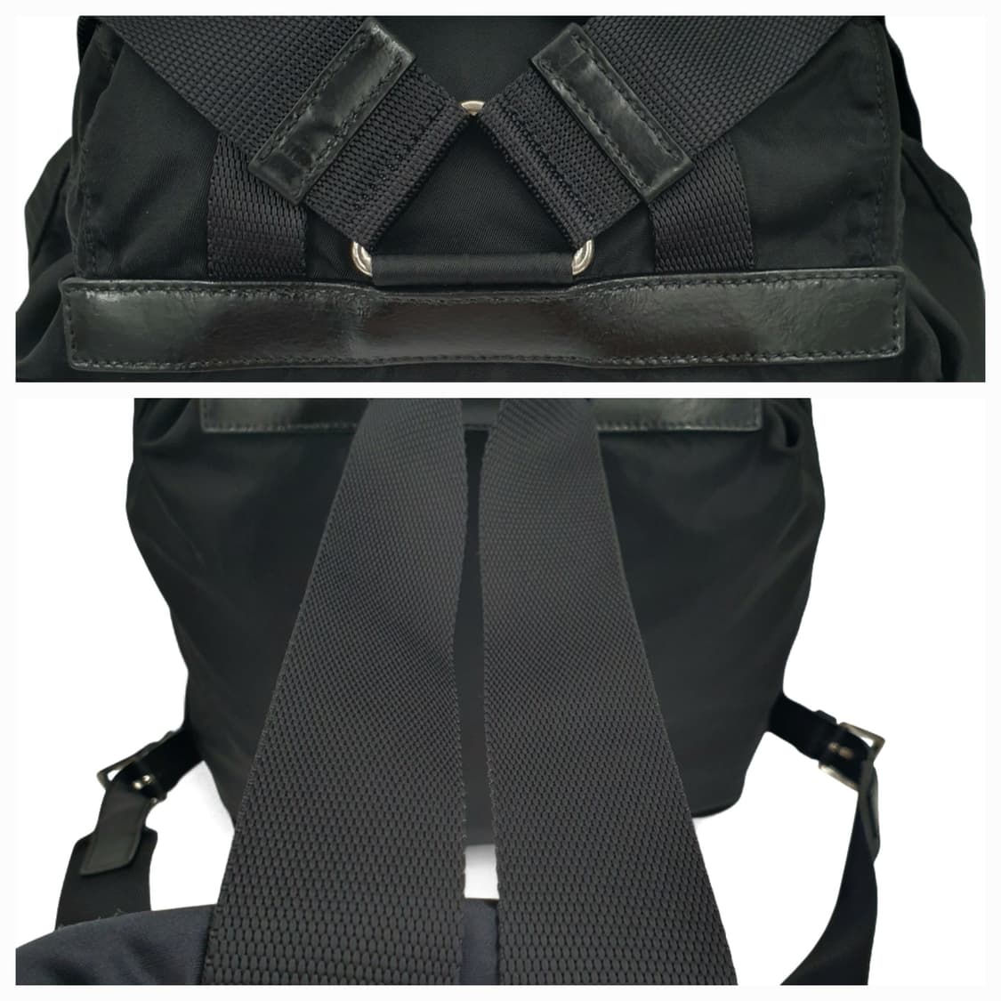 프라다 리나일론 원포켓 블랙 백팩 BZ4650 상품이미지8