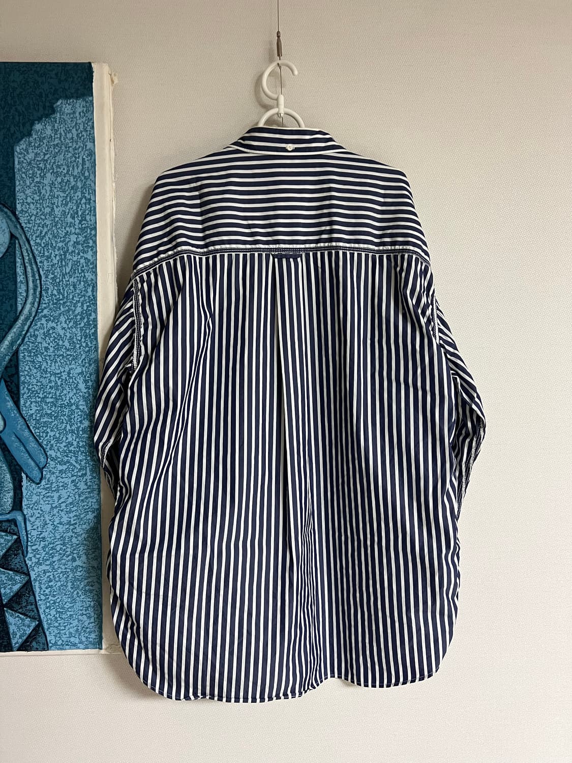 나나미카 빅 버튼다운 스트라이프 윈드셔츠 L 상품이미지2