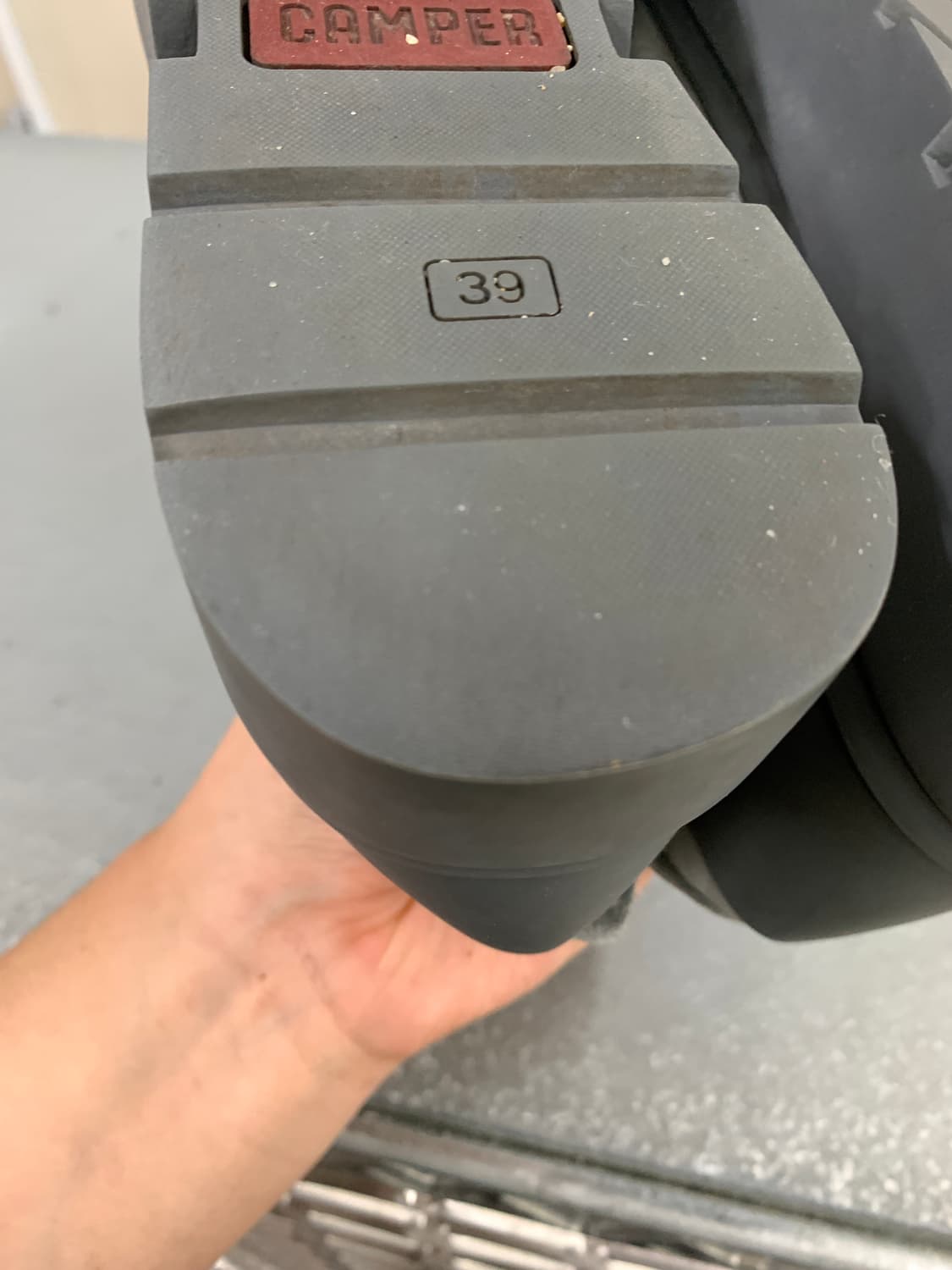 캠퍼 빈타르 누벅 레더 레이스업 브로그 그레이 39(245)  상품이미지6