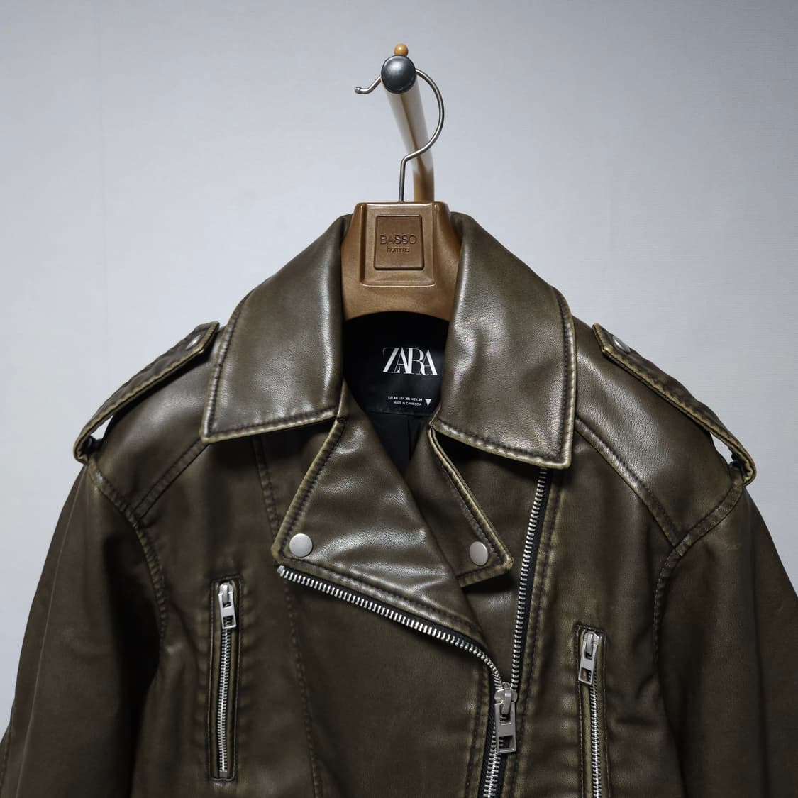 XS ) 자라 여성 크롭 라이더 자켓 상품이미지2