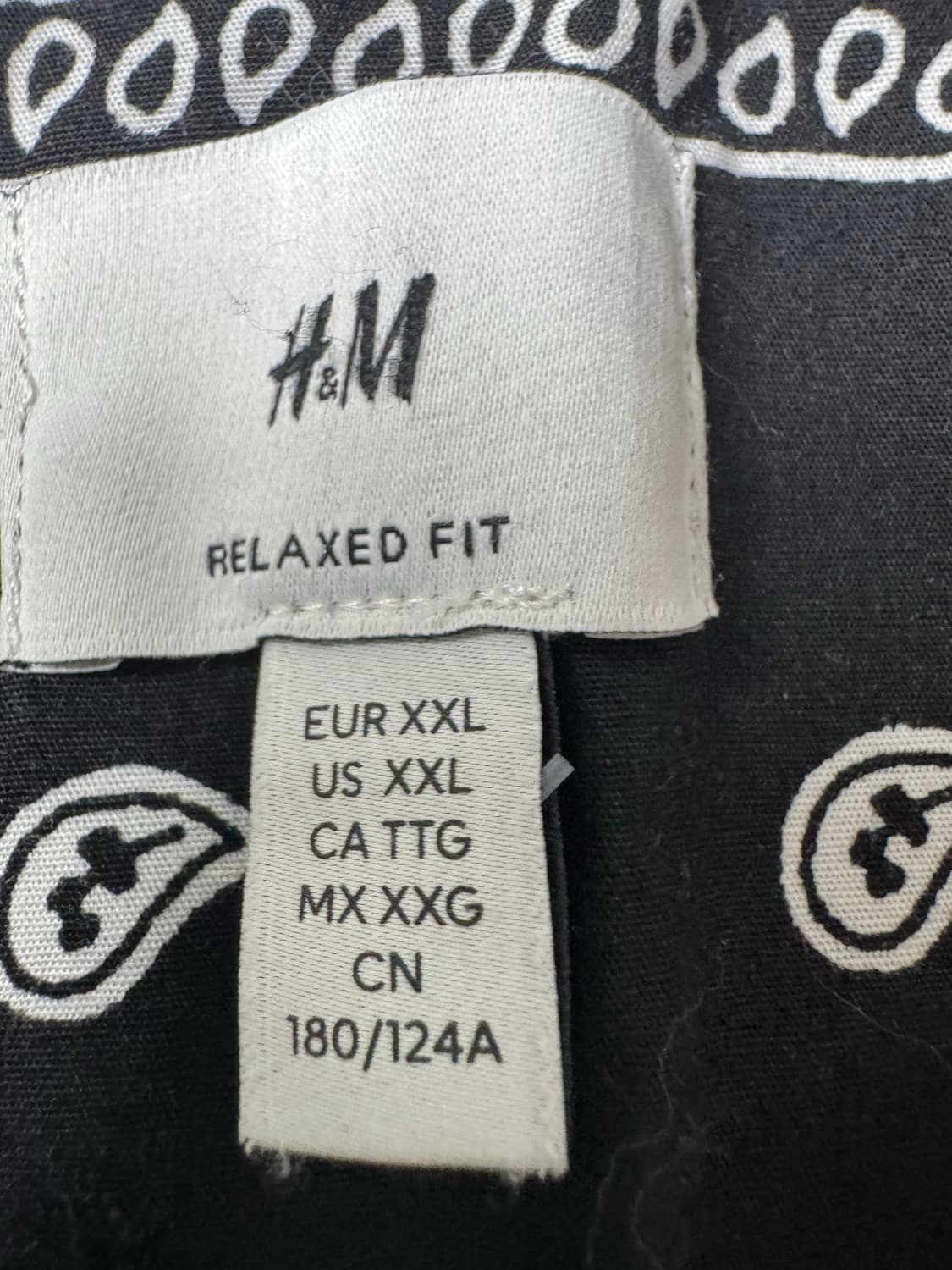 H&M 페이즐리 하와이 반팔 셔츠 XXL 상품이미지6
