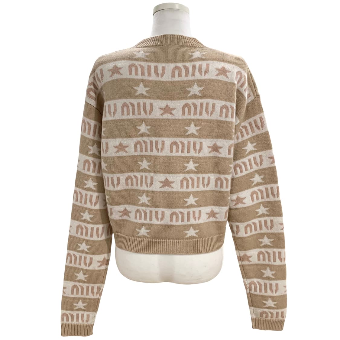 미우미우 자카드 로고 캐시미어 스웨터 상품이미지2