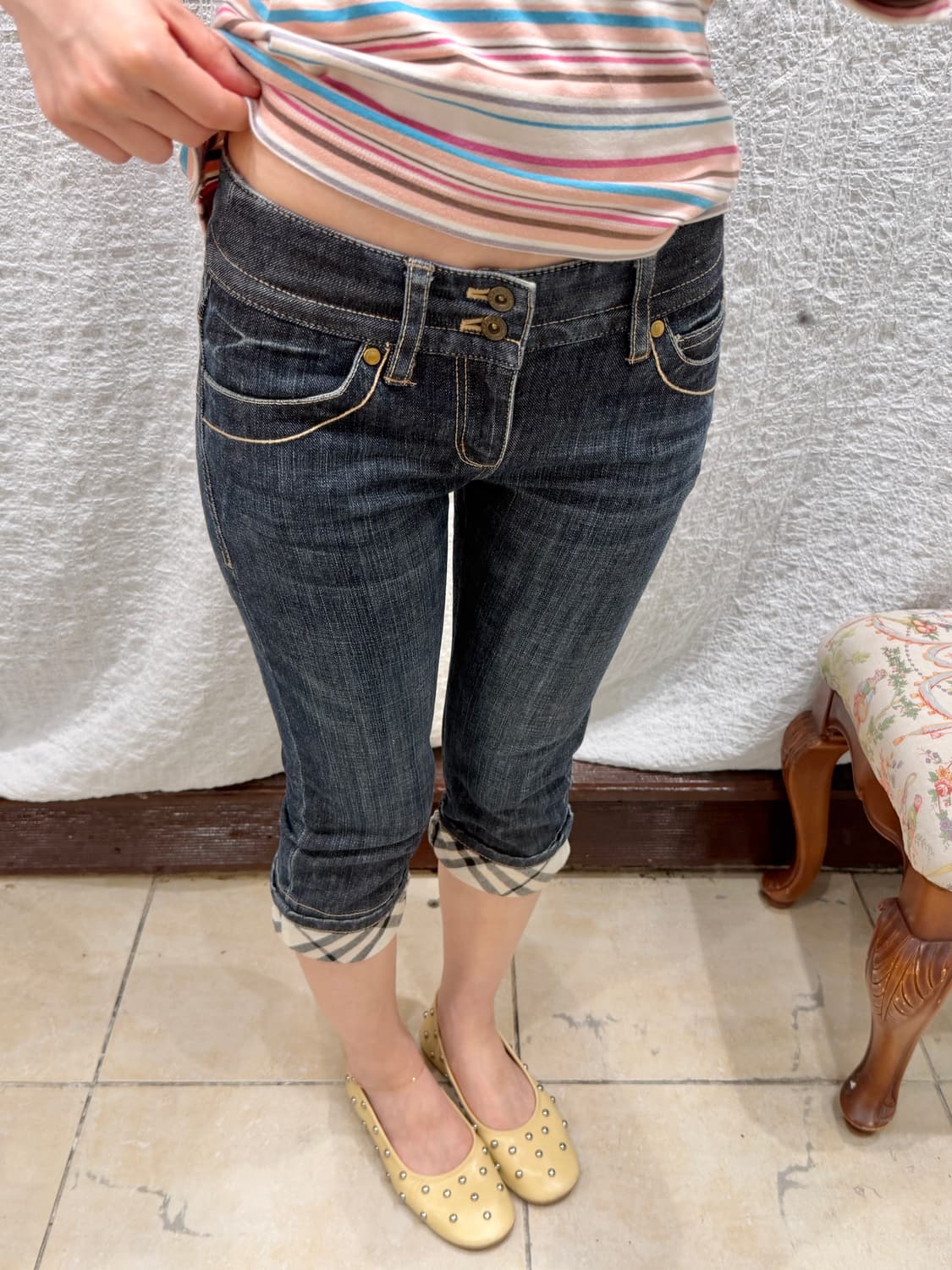 burberry blue label capri denim 상품이미지1