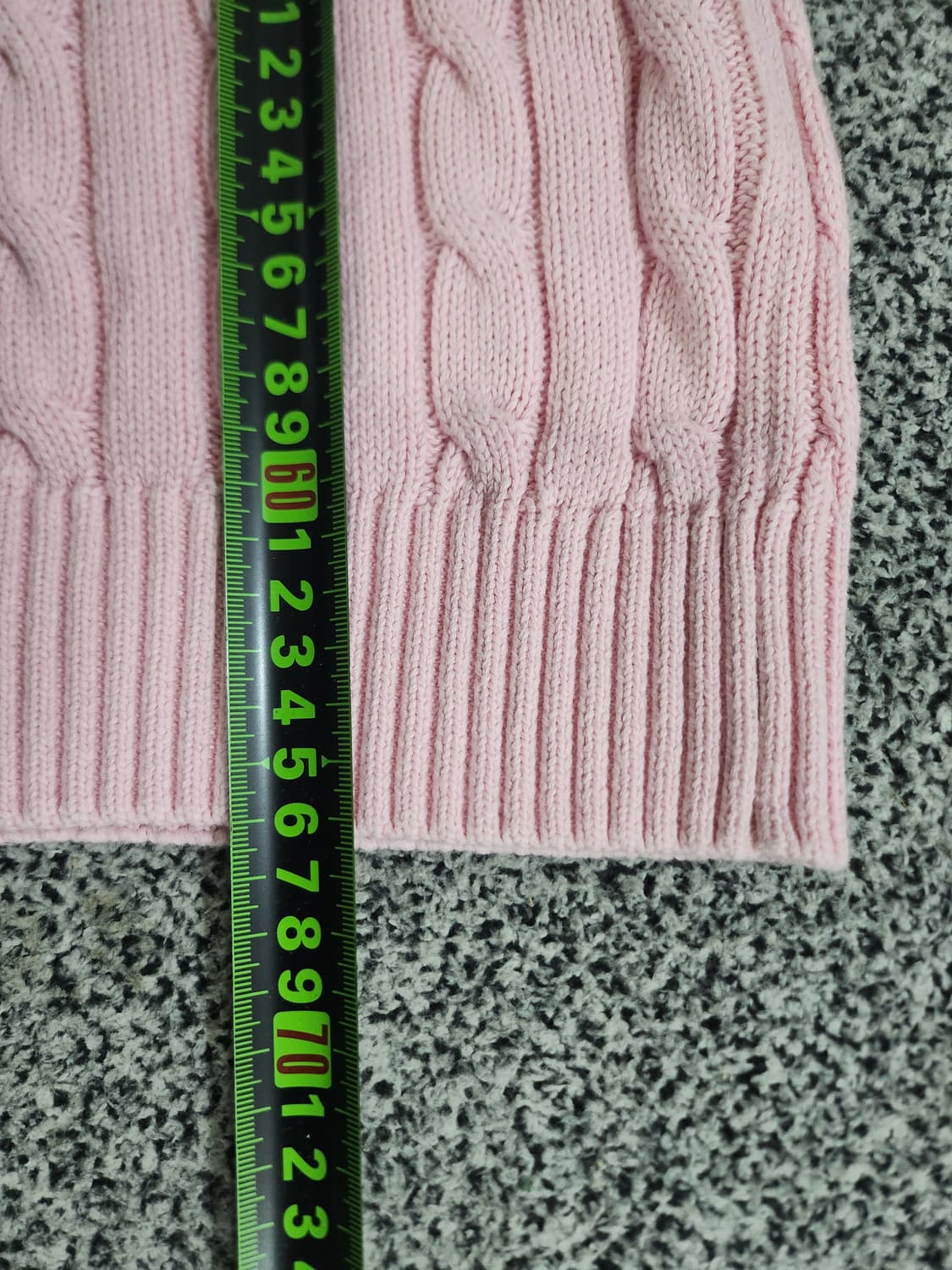 폴로 케이블 니트 (핑크 컬러) 상품이미지7