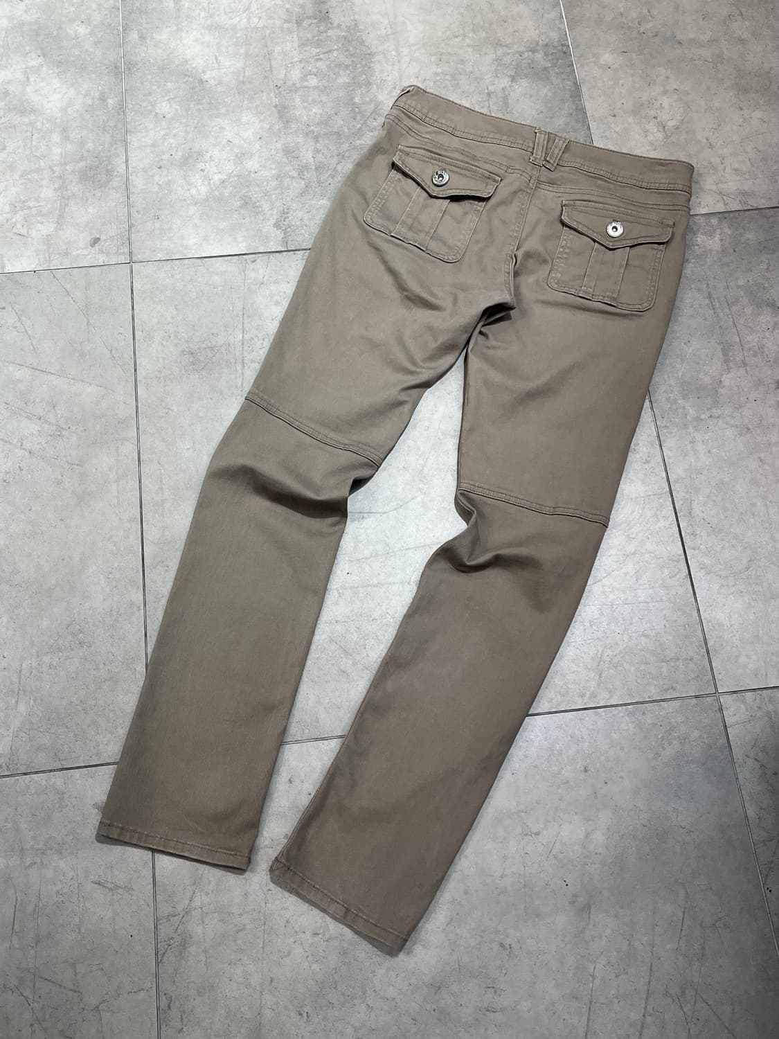 일본 빈티지 락펑크 베이지 카고 슬림핏 팬츠 상품이미지6