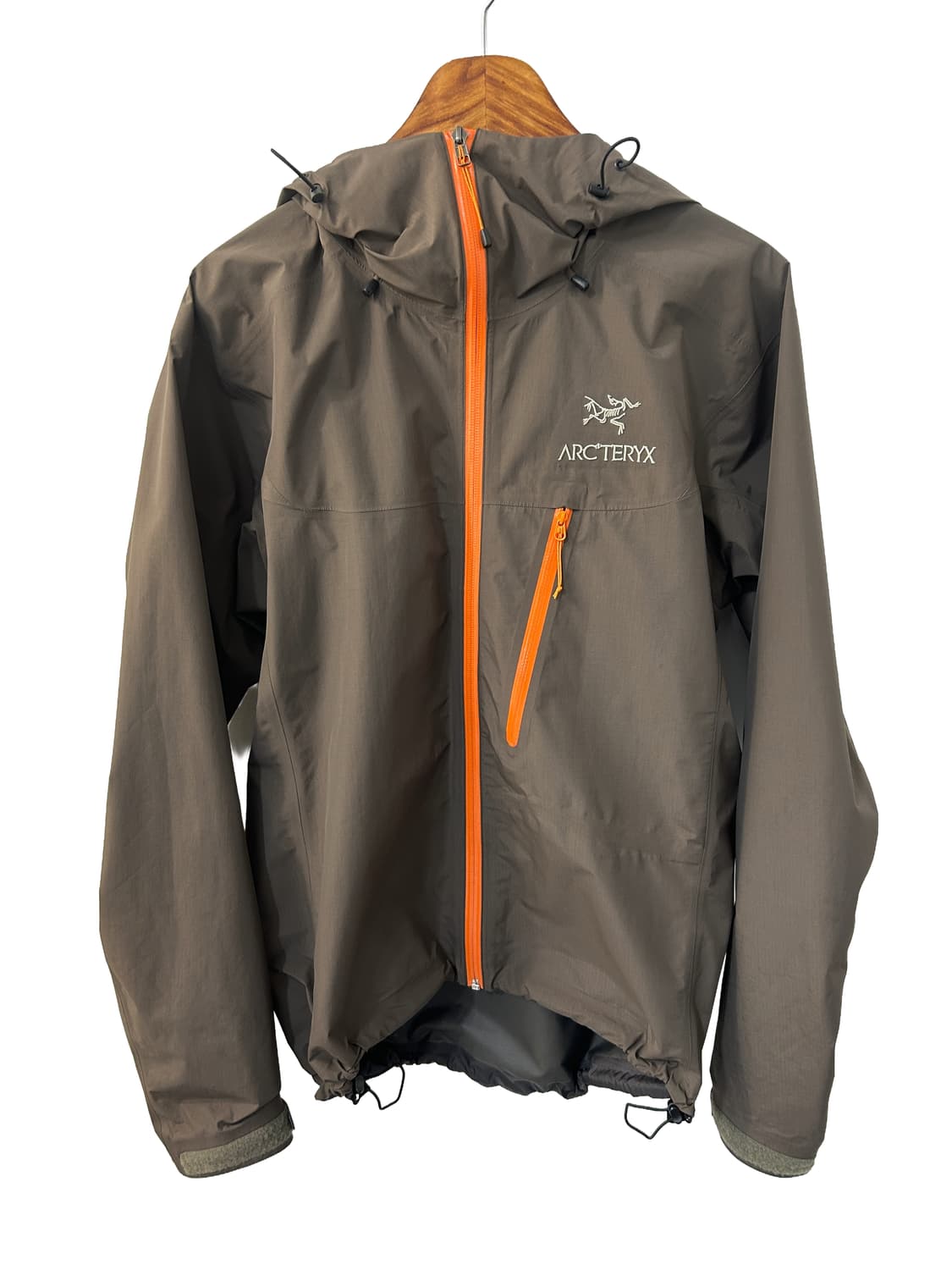 Arc'teryx 브라운/오렌지 지퍼 고어텍스 바람막이 자켓 상품이미지1
