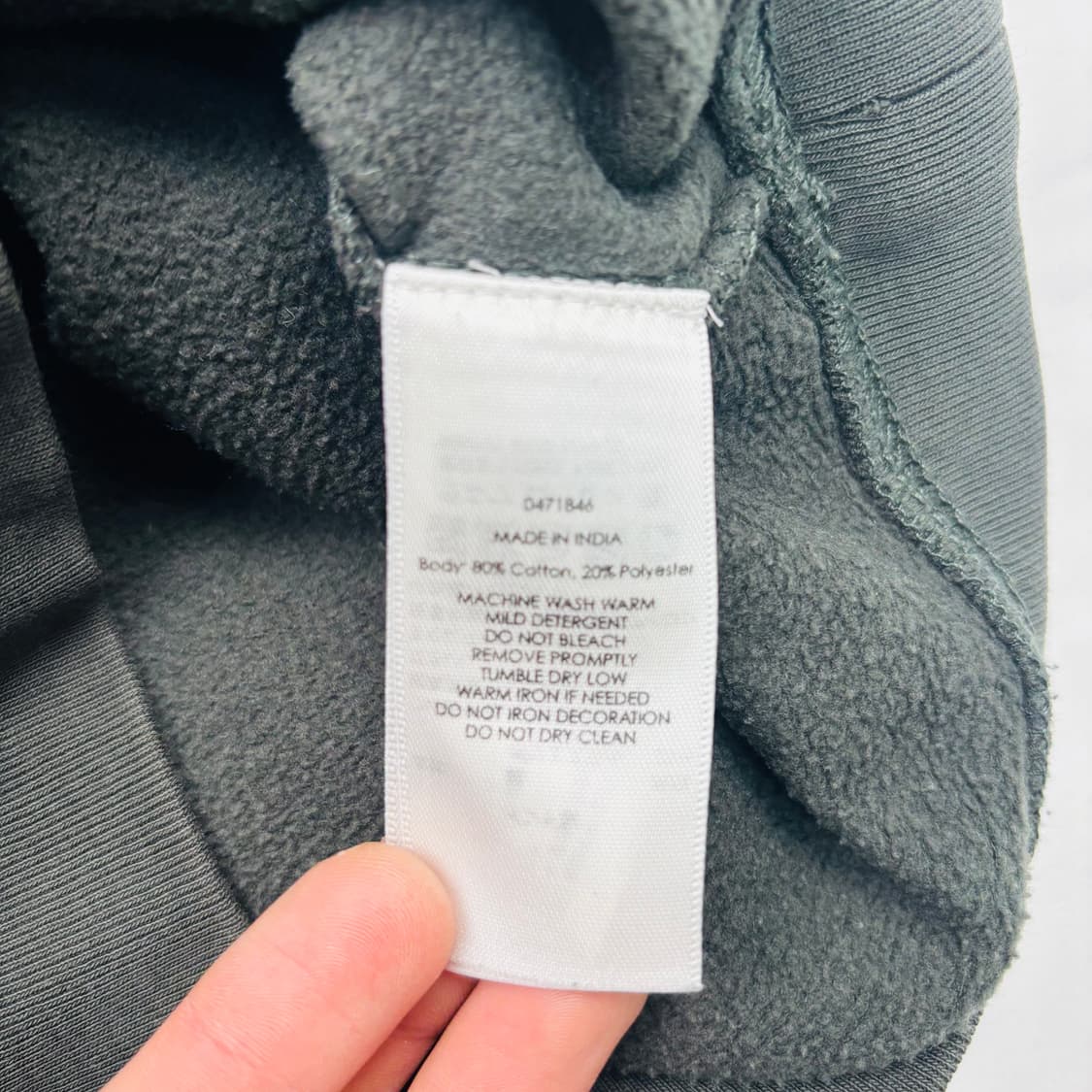 데님앤서플라이 차콜 성조기 후드티 XS 상품이미지9