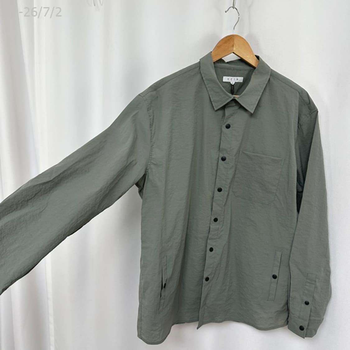 KEIN 남자 나일론 남방 셔츠 L (105-110)미착용  /퀸 상품이미지5