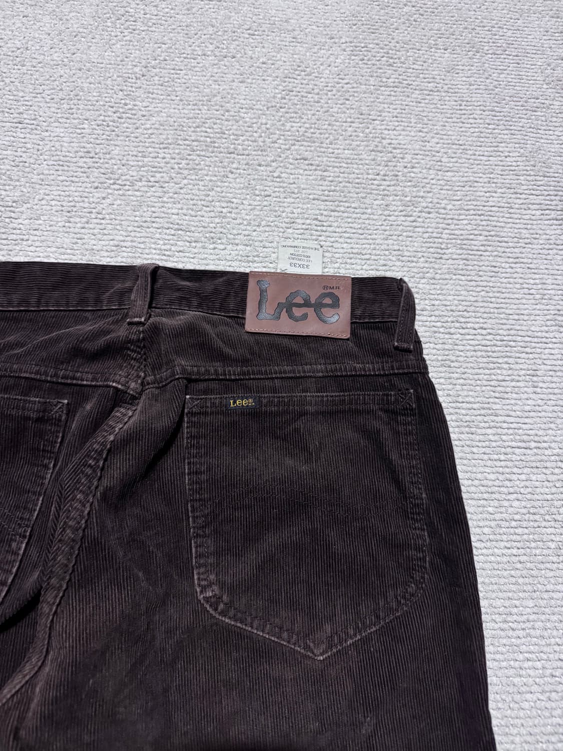 00s JAPAN Lee 브라운 코듀로이 팬츠 33 상품이미지1