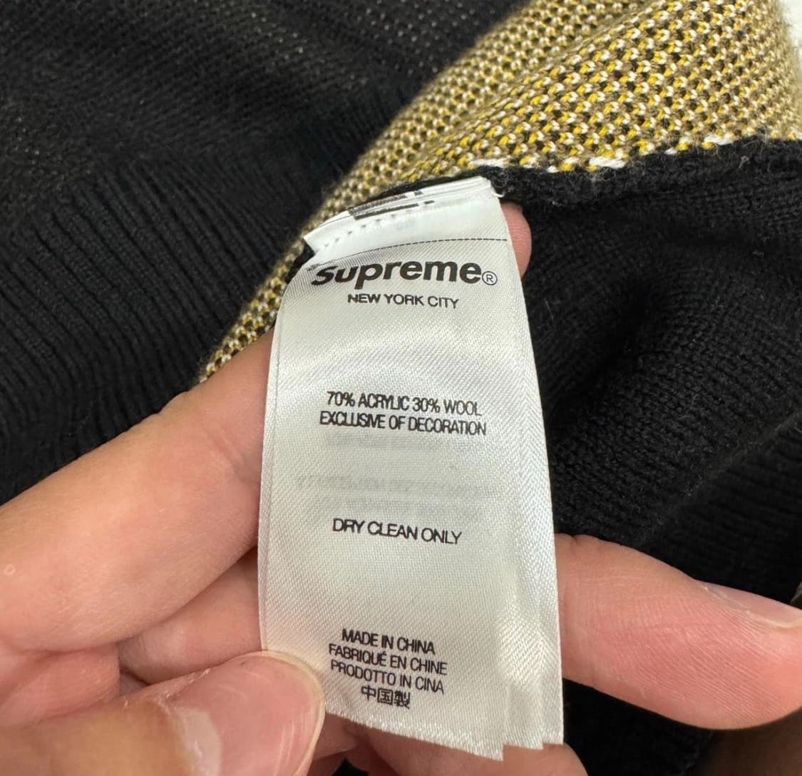 슈프림 아메리칸 사이코 니트 스웨터 블랙 상품이미지4