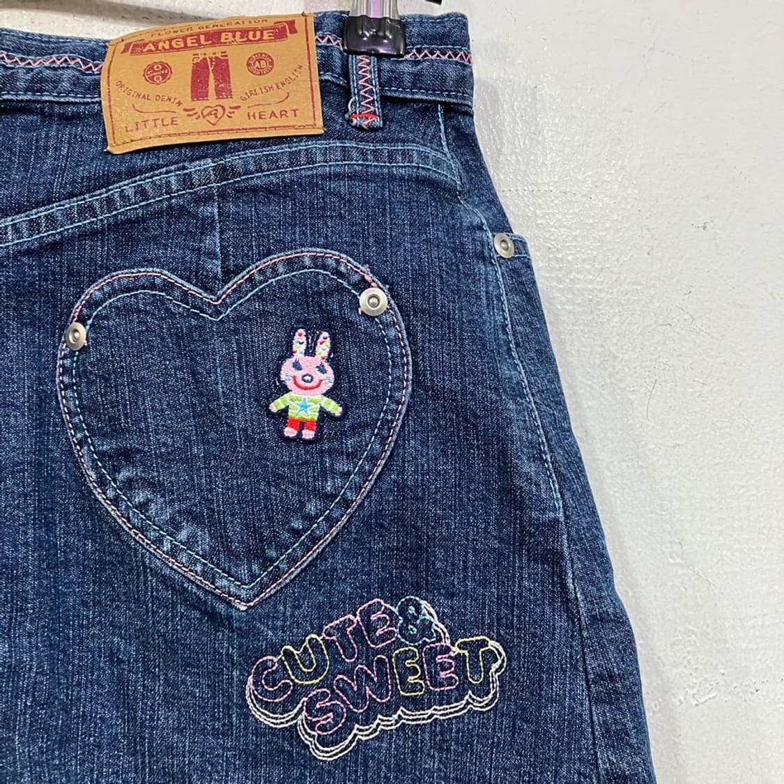엔젤블루 키치 데님 스커트 상품이미지8
