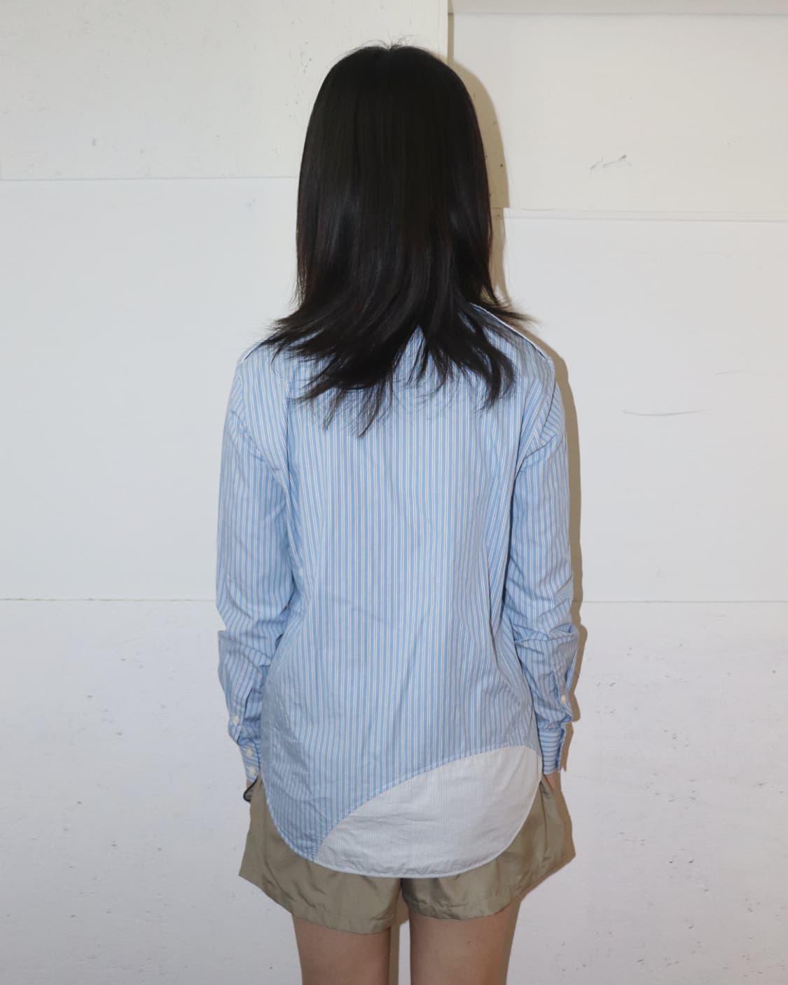 셀린느 by 피비 파일로 스트라이프 믹스드 패브릭 셔츠 상품이미지2