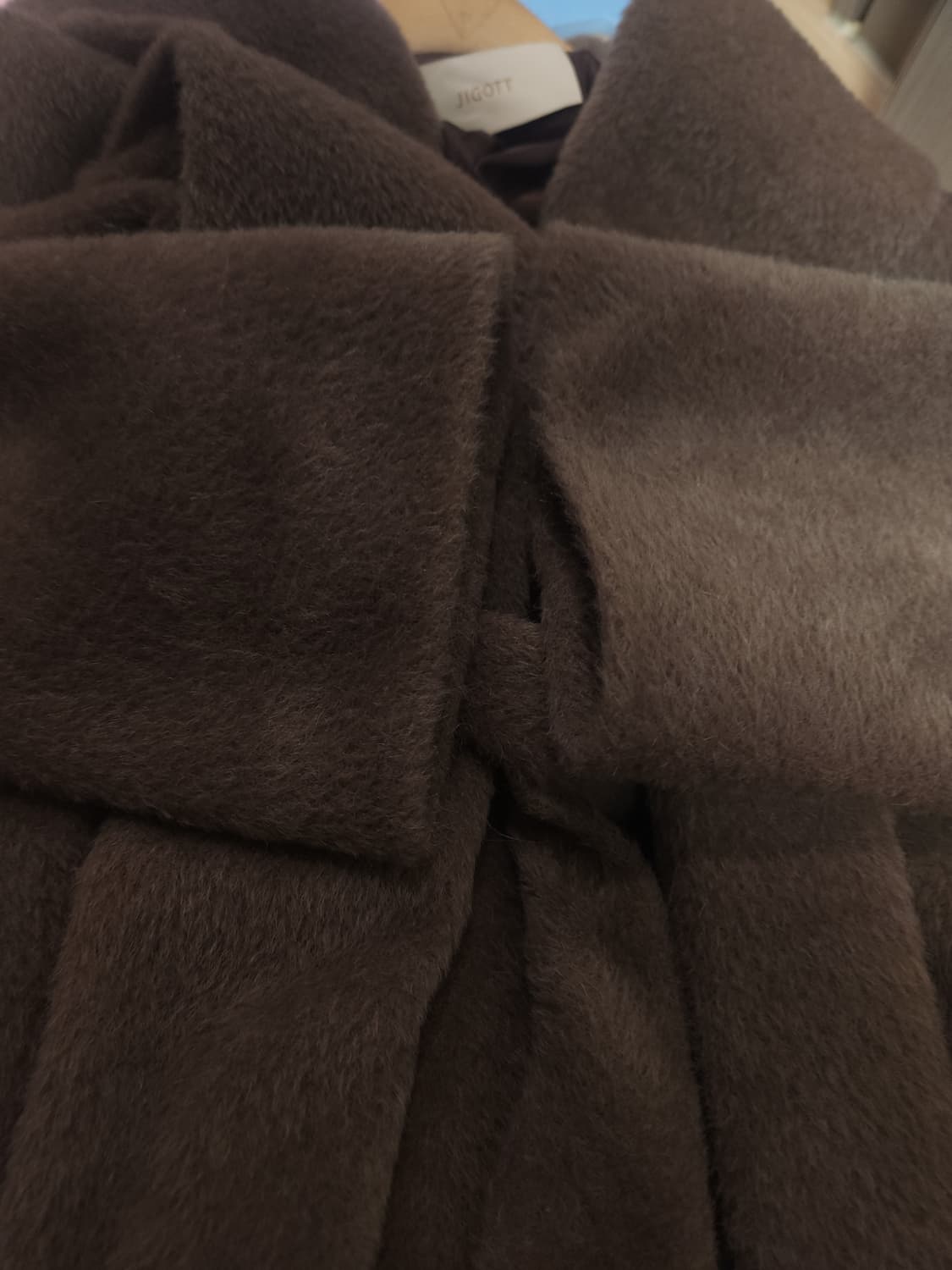 지고트 벨티드 알파카 코트, 85-88-155 상품이미지4