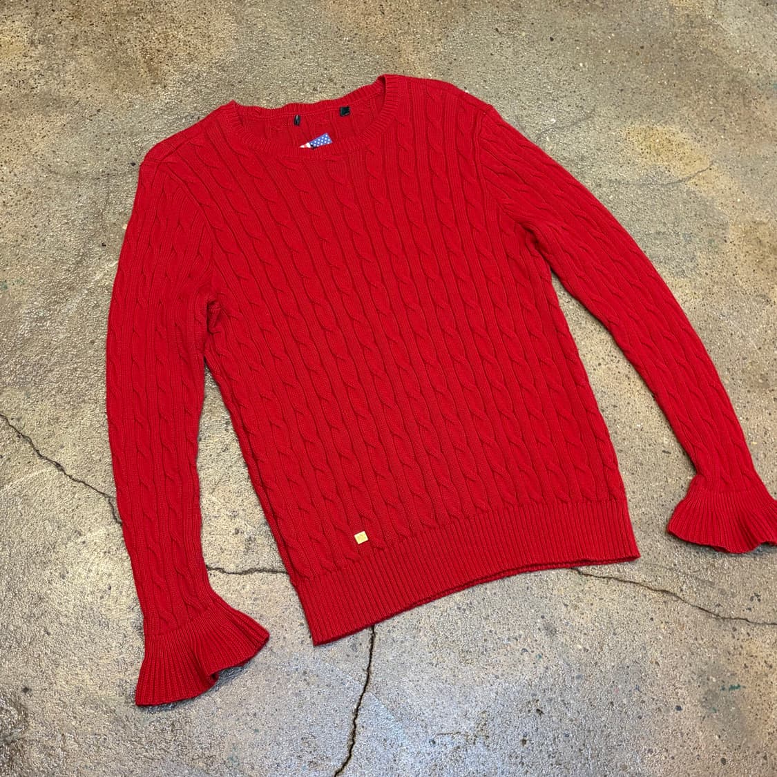 90s USA 빈티지 폴로 랄프로렌 니트 헤비코튼 니트  상품이미지2