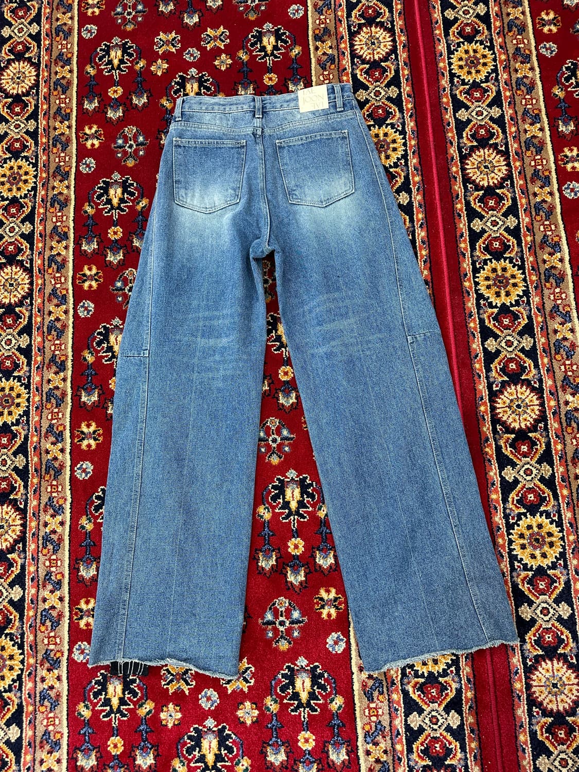 컷팅 삼선줄 커스텀 데님 팬츠 상품이미지9