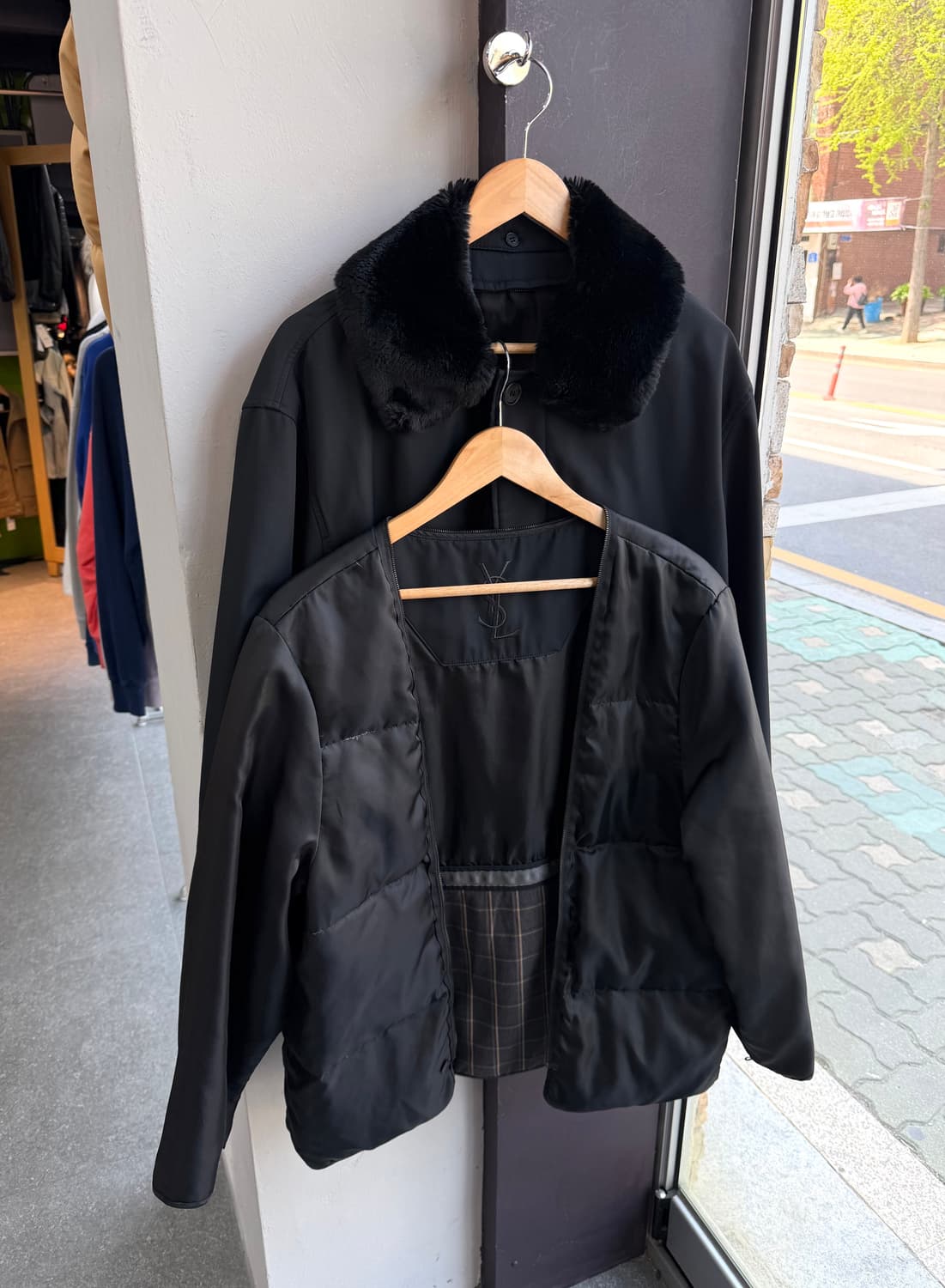 105/ 이브생로랑 아카이브 퍼 구스 패딩코트 자켓 상품이미지9