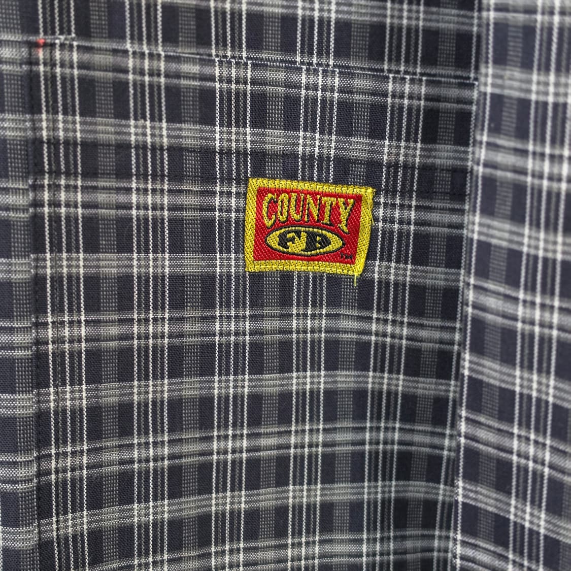 미사용품 COUNTY FB 오버핏 체크셔츠-XL 상품이미지4
