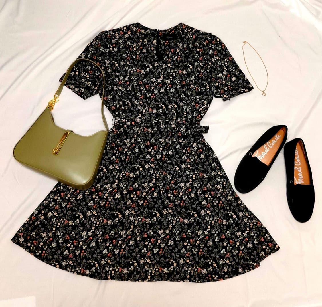 빈티지 플라워 원피스 상품이미지1