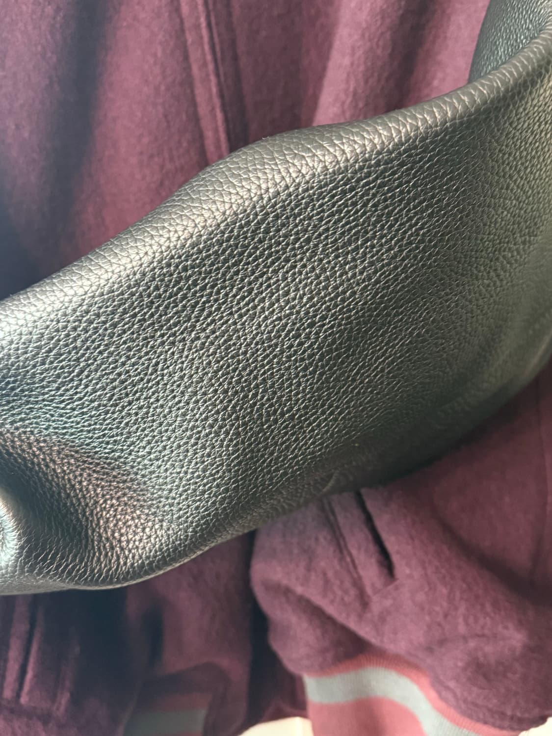 Season 5  칼라바사스  레더소매 바시티 재킷 100-105 상품이미지7