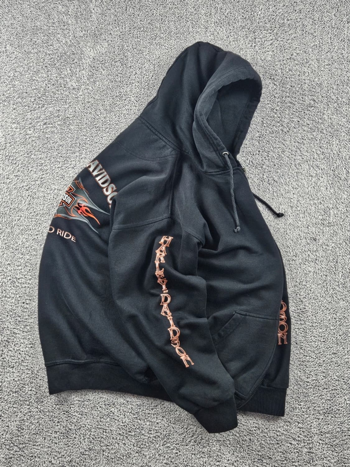 할리데이비슨 잇츠 타임 투 라이드 스웻 후드집업 (XL추정)/ 11274 상품이미지5