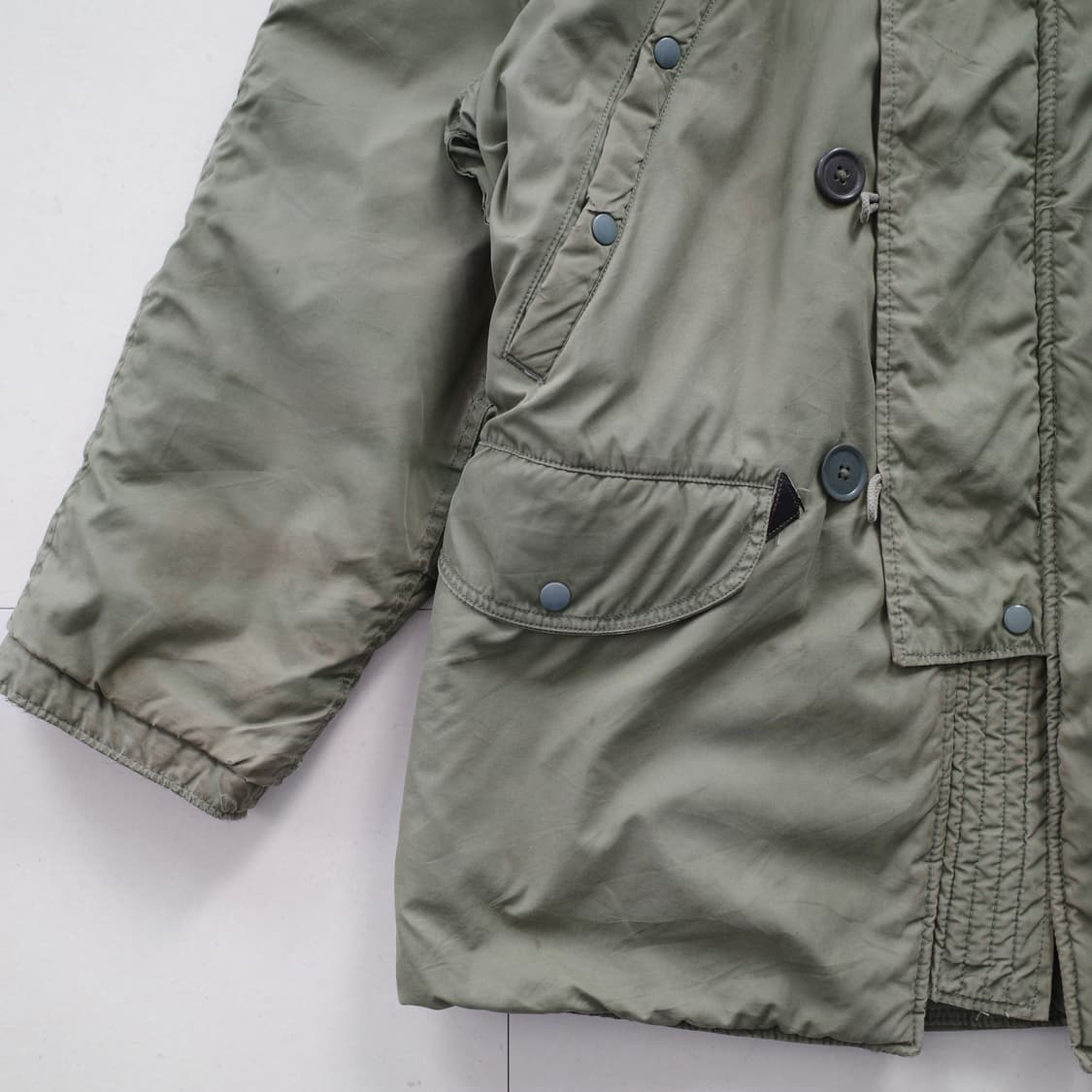 70s 랜서 N3B 파카 오리지널 USAF 올리브드랩 OD L사이즈  상품이미지3